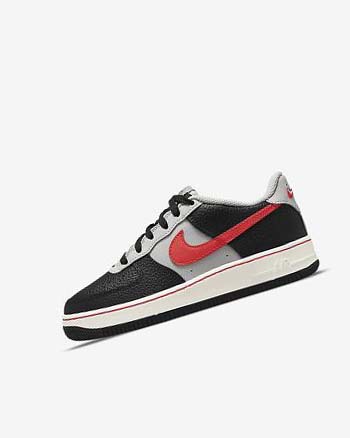 Nike Air Force 1 EMB Negros Grises Rojos | MX 2716